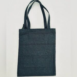 Plain black tote bag
